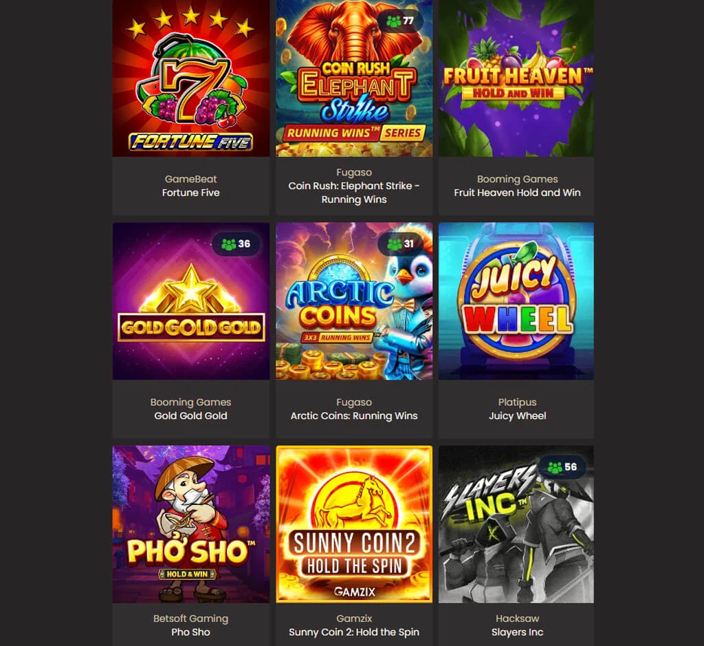 Slot di National Casinò su PC